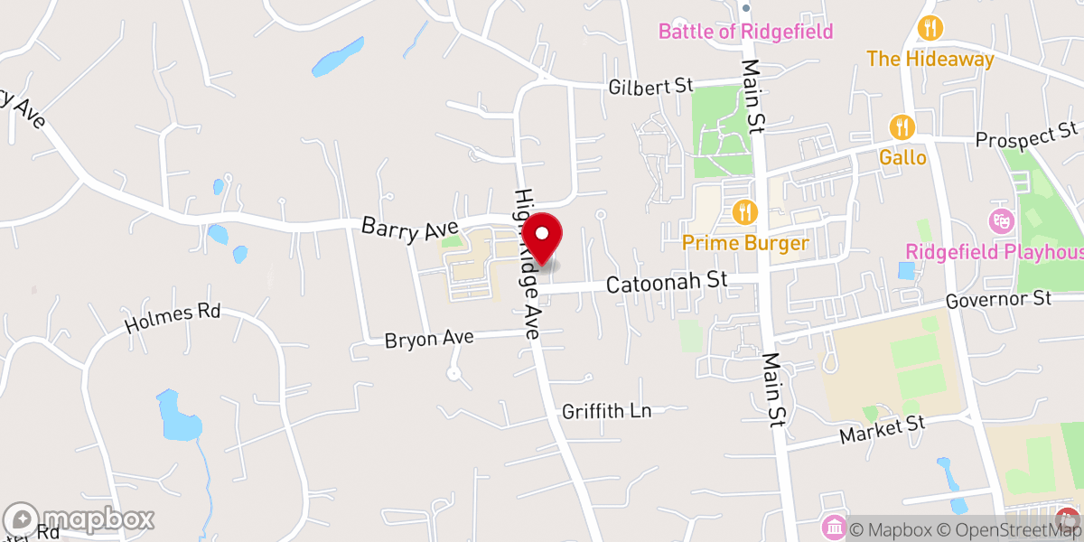 Map showing location of St Mary's Roman Catholic Church