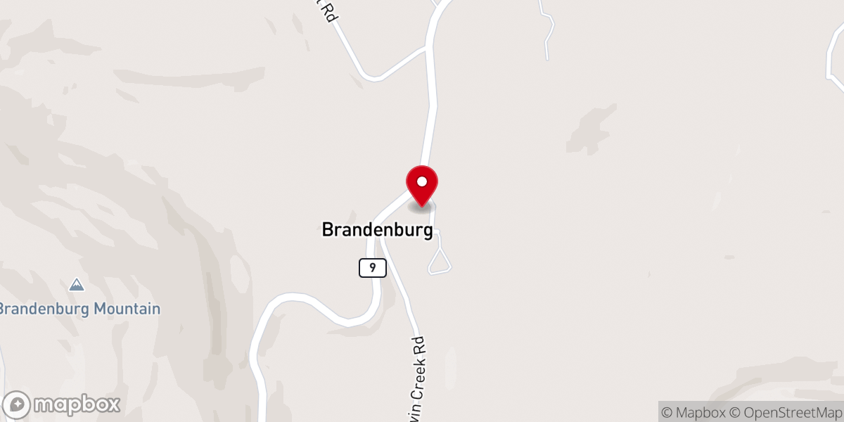 Map showing location of Twin Creek Church of Christ
