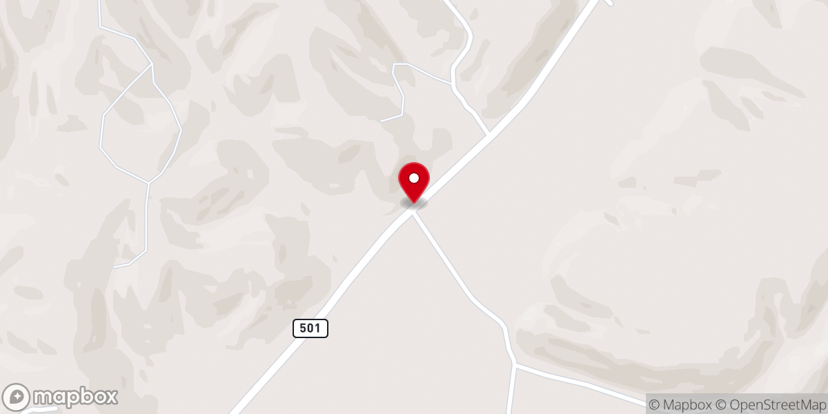 Map showing location of Labascus Church of Christ