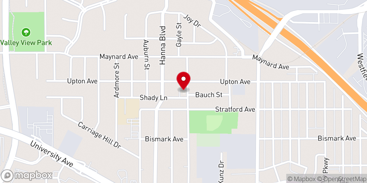 Map showing location of Grace Reformed Church