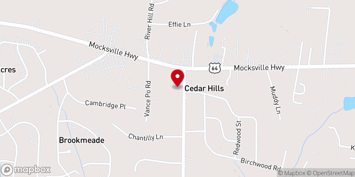 Map showing location of Abilene Church of Christ