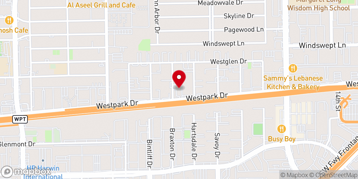 Map showing location of Abundant Harvest Church