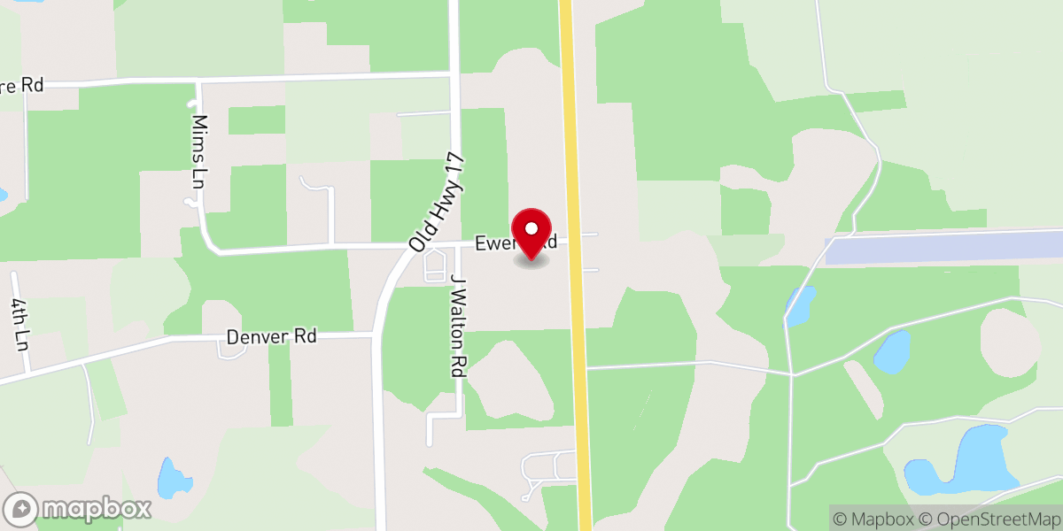 Map showing location of Abundant Harvest Ministries