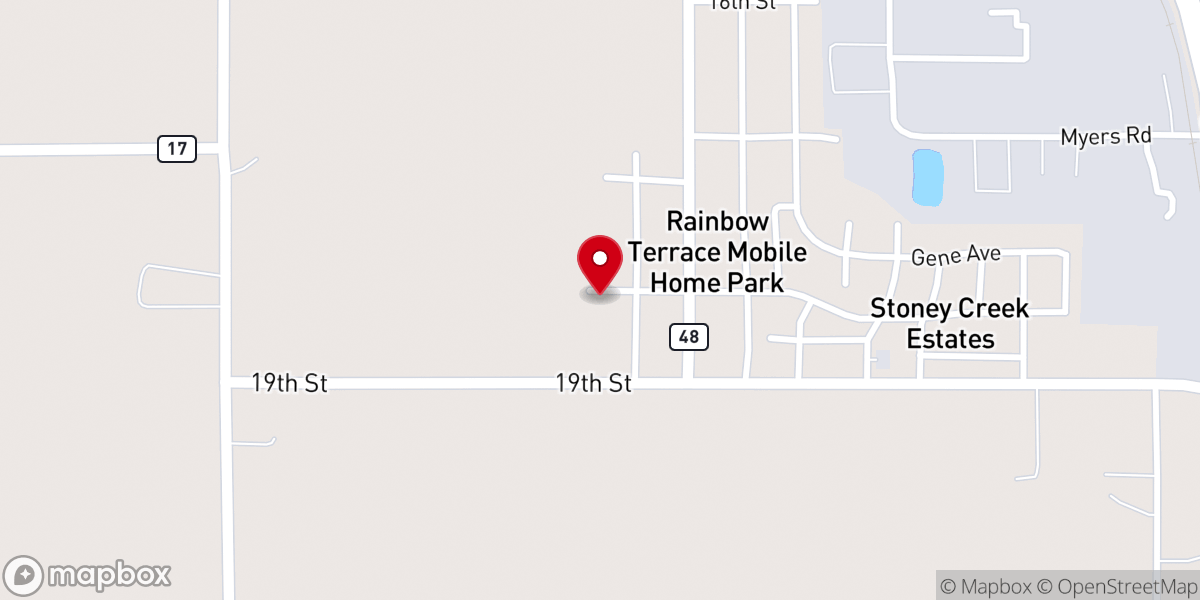 Map showing location of Abundant Life Albert Lea
