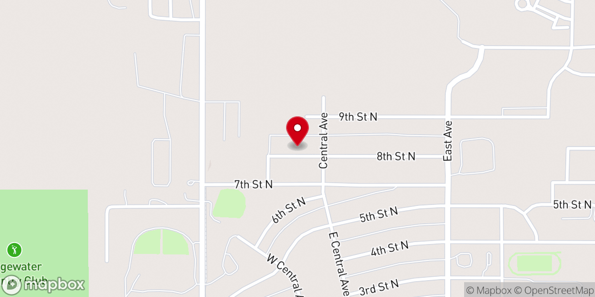 Map showing location of Abundant Life United Pent