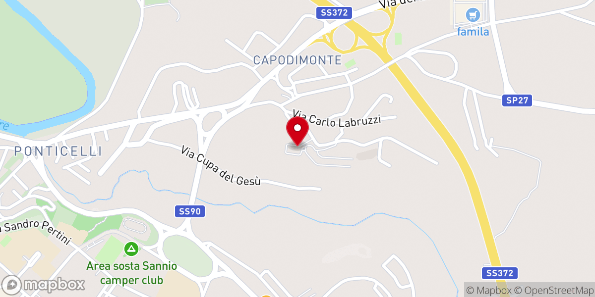 Map showing location of Chiesa Cristiana Evangelica ADI Benevento