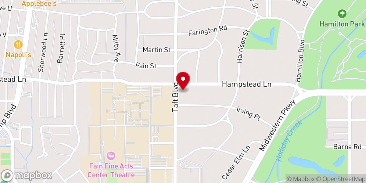 Map showing location of University United Methodist Church