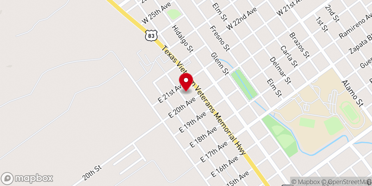 Map showing location of Iglesia Bautista Nueva Vida