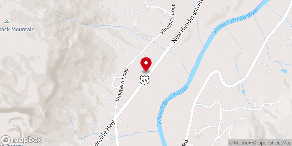 Map showing location of Land of Waterfalls RV Campground