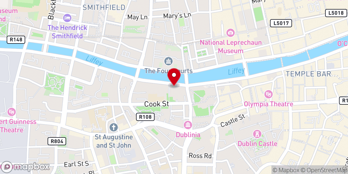 Map showing location of Franciscan Friars OFM