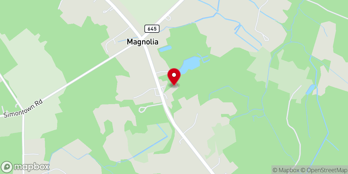 Map showing location of Feathered Prayer Game Farm