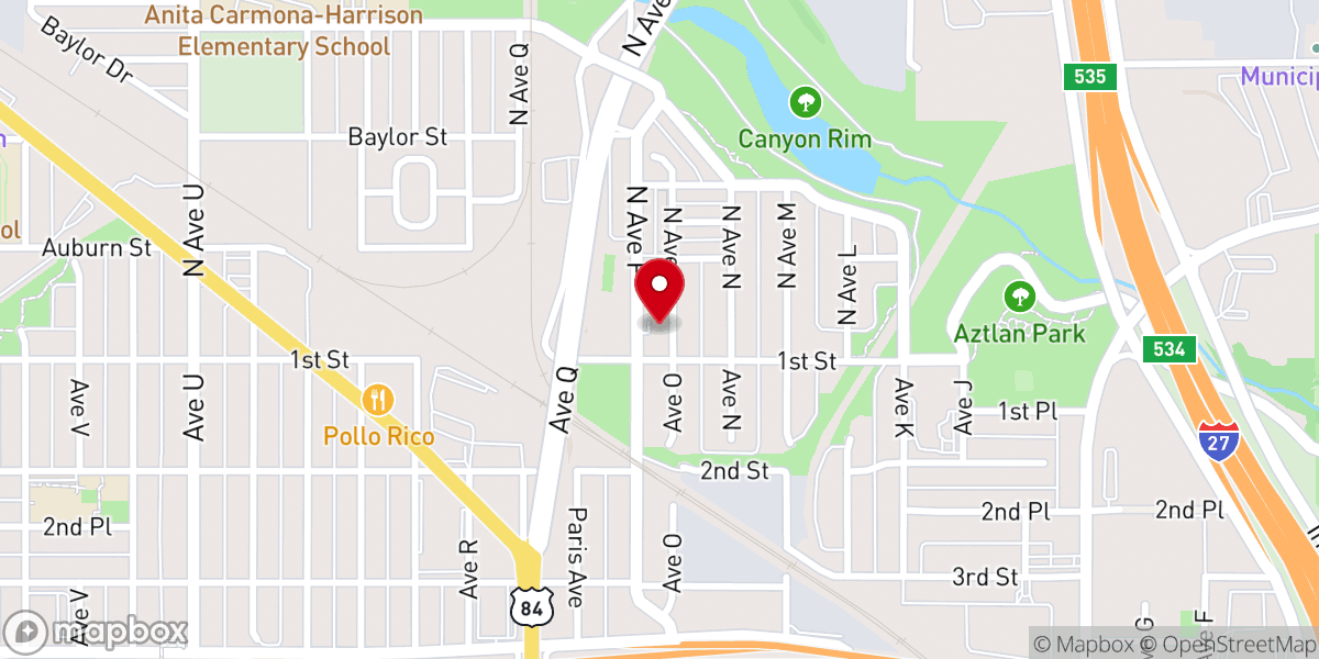 Map showing location of St. Joseph Catholic Church