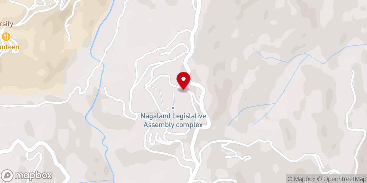 Map showing location of Naga Shisha Hoho Prayer Centre
