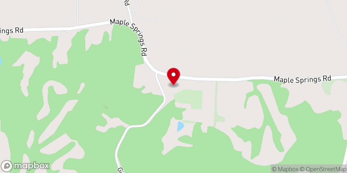 Map showing location of Maple Springs Baptist Church