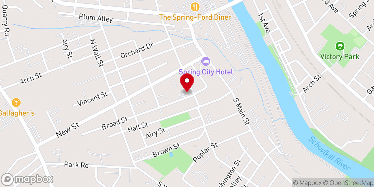 Map showing location of Church Street School