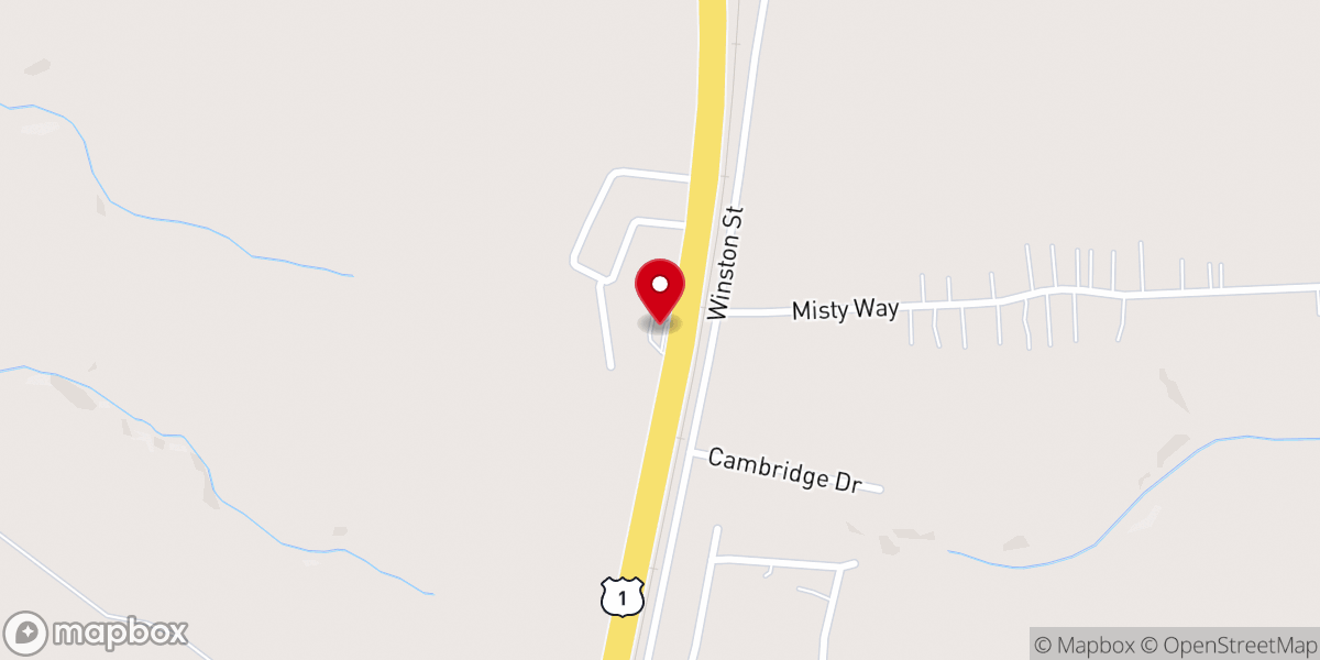 Map showing location of Open Road Community Church