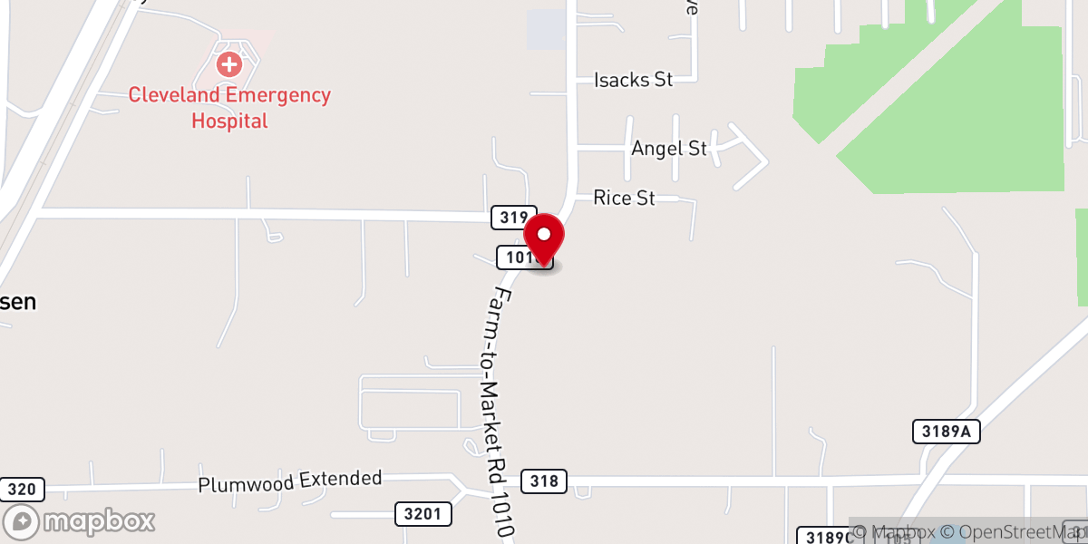 Map showing location of St Luke's Presbyterian Church