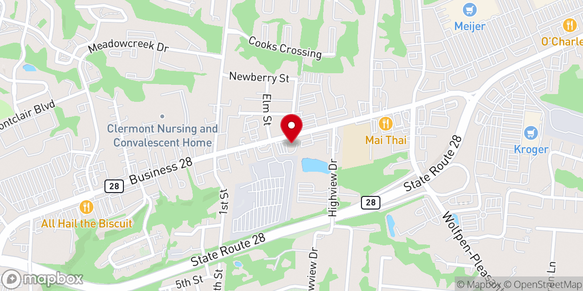 Map showing location of Waters of Mercy Church of God