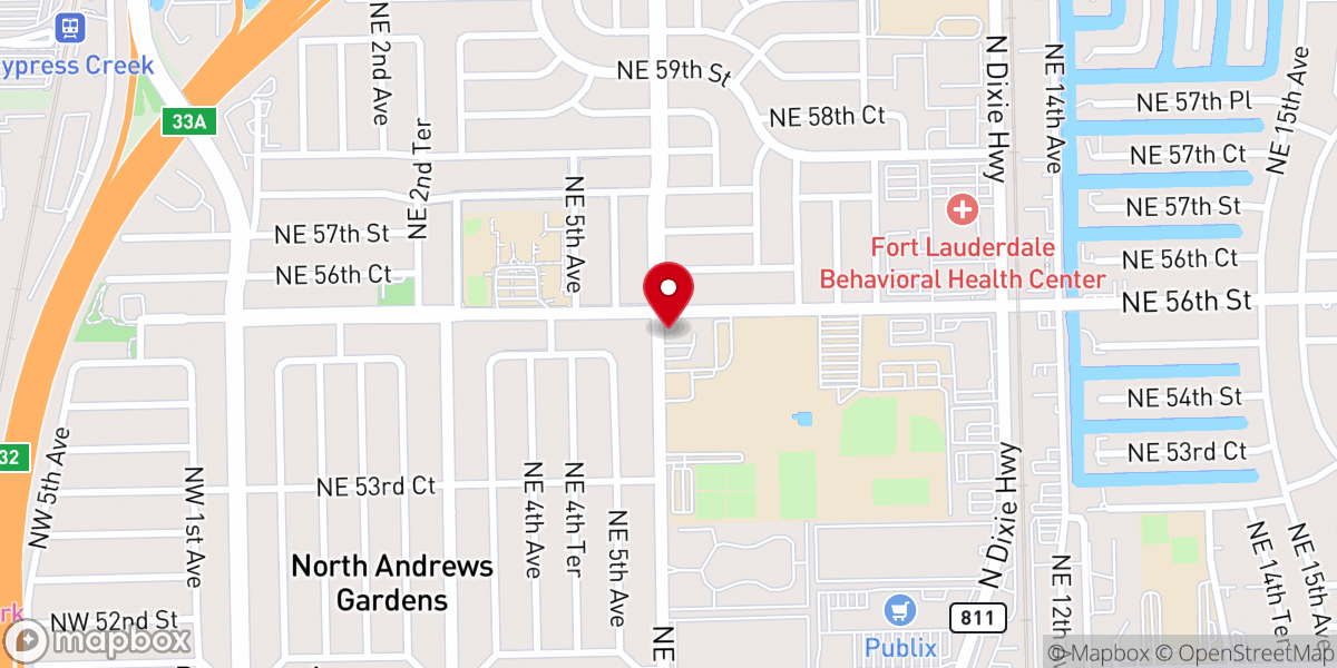 Map showing location of Gracepoint Church
