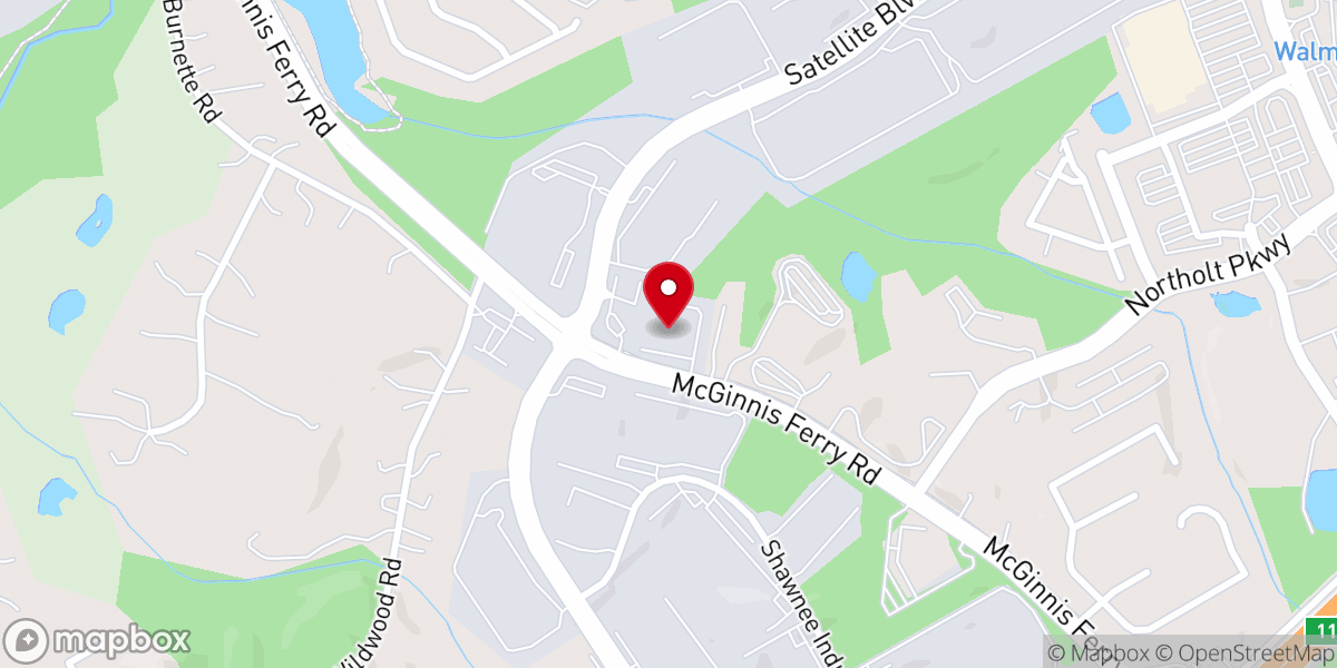 Map showing location of Atlanta Promise Church