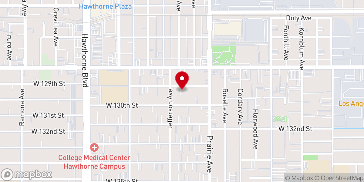 Map showing location of Rock of Ages Baptist Church