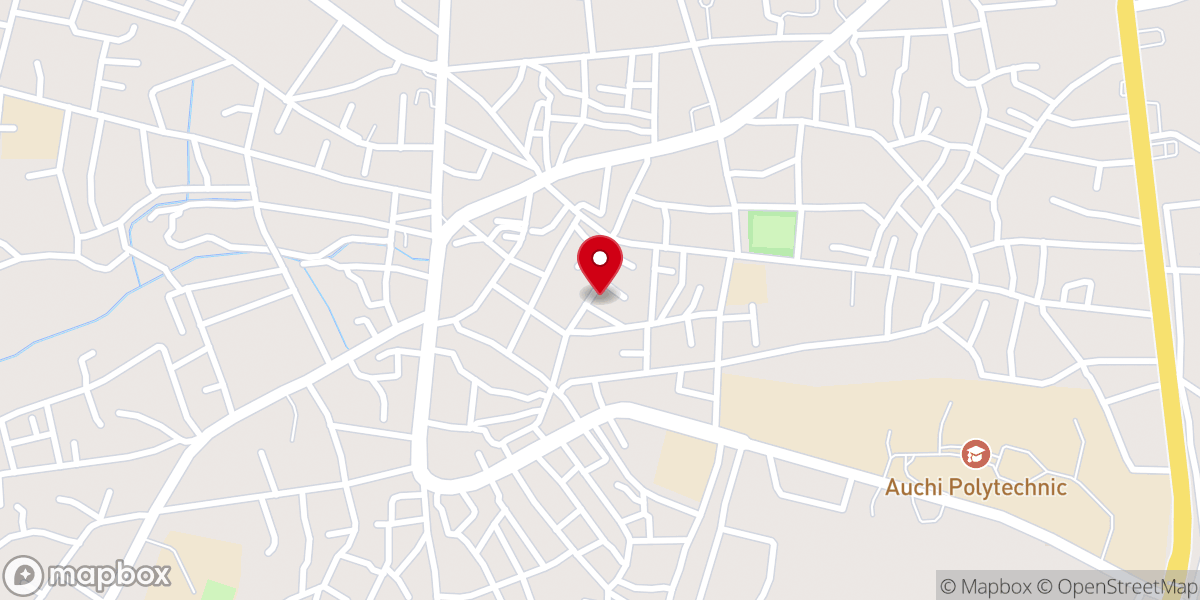 Map showing location of First Baptist Chirch Auchi