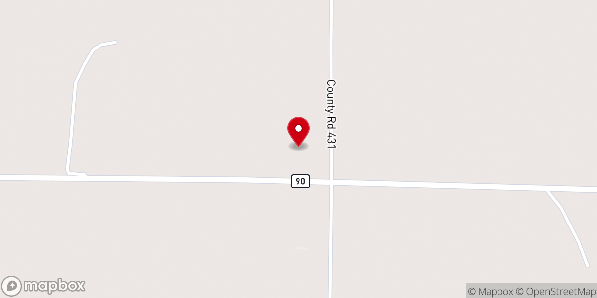 Map showing location of Ridgecrest Mennonite Church