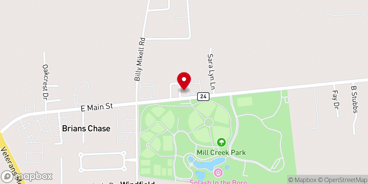 Map showing location of Holy Tabernacle of Deliverance