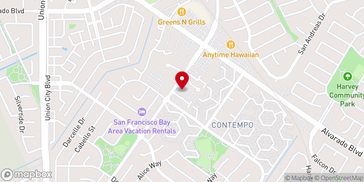 Map showing location of Bethel Baptist Church