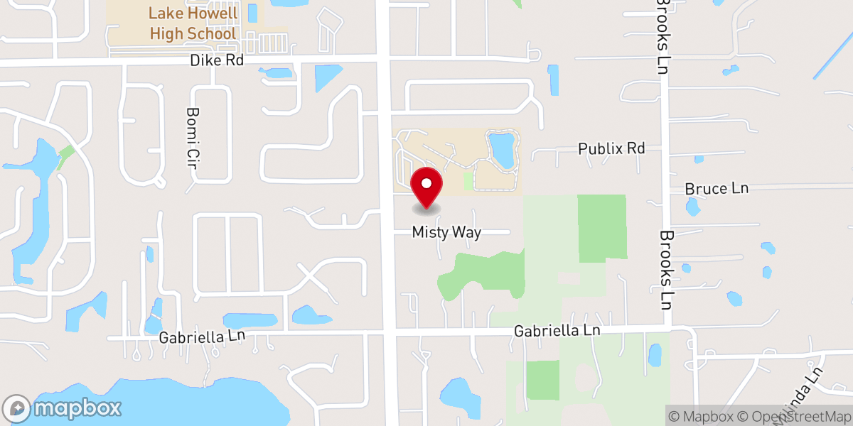 Map showing location of Tuskawilla Church of Christ