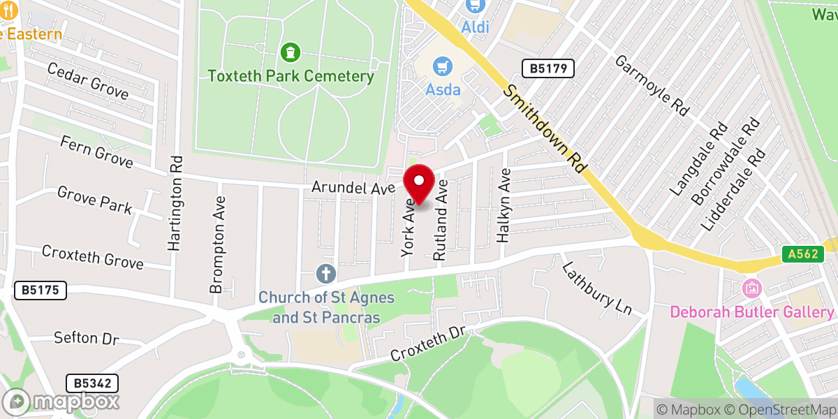 Map showing location of Saint Clare's Roman Catholic Church