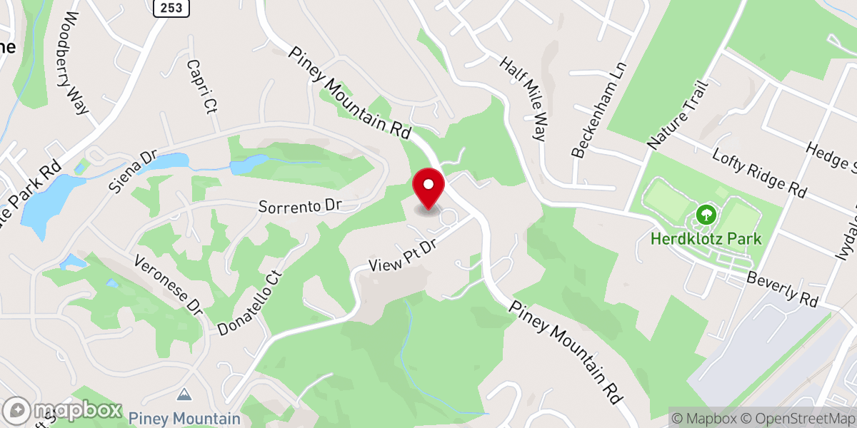 Map showing location of St James Episcopal Church