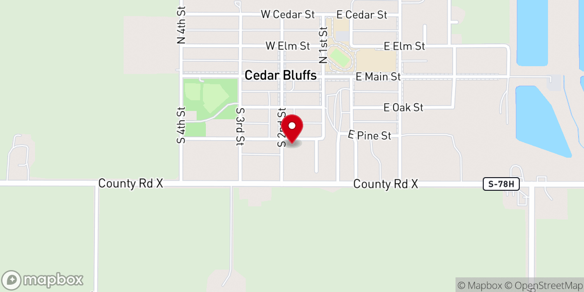 Map showing location of St Matthews Lutheran Church