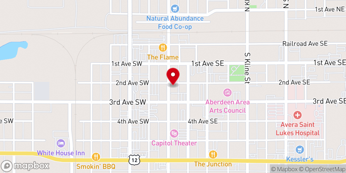 Map showing location of Northern Plains Deliverance Ministry