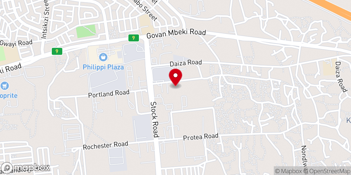 Map showing location of Unity Fellowship Church Cape Town