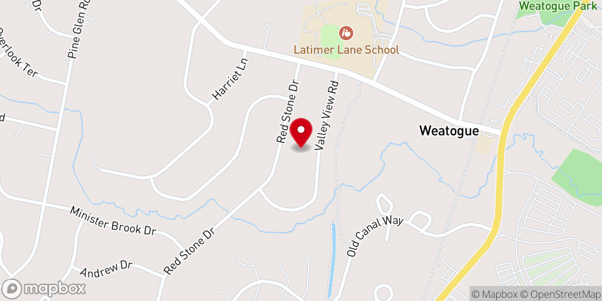 Map showing location of First Church of Christ Simsbury Charitable Foundation