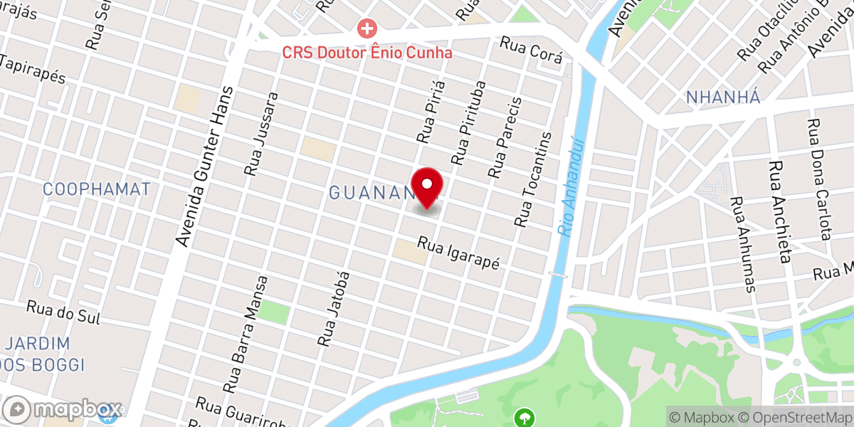 Map showing location of Igreja Pentecostal da Paz