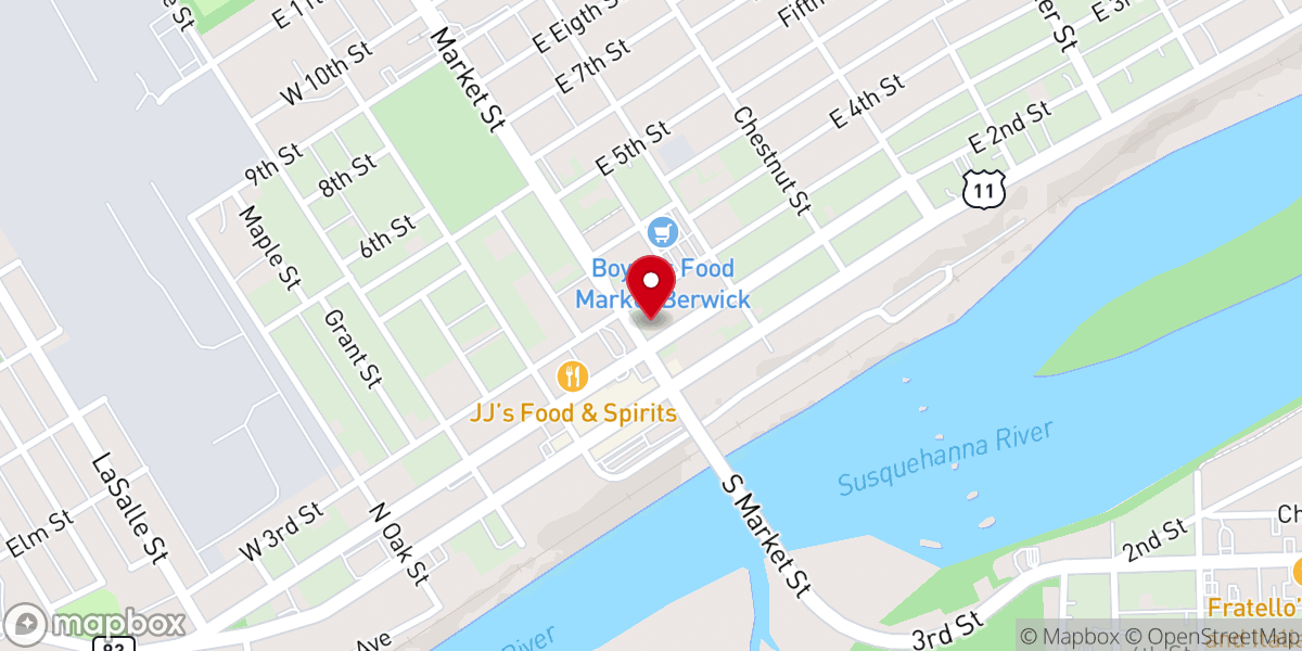 Map showing location of First United Methodist Church