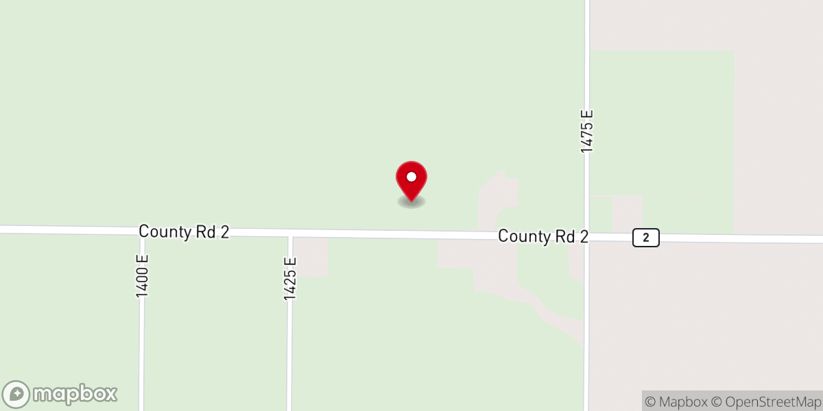 Map showing location of Rehoboth Amish Mennonite Church & School