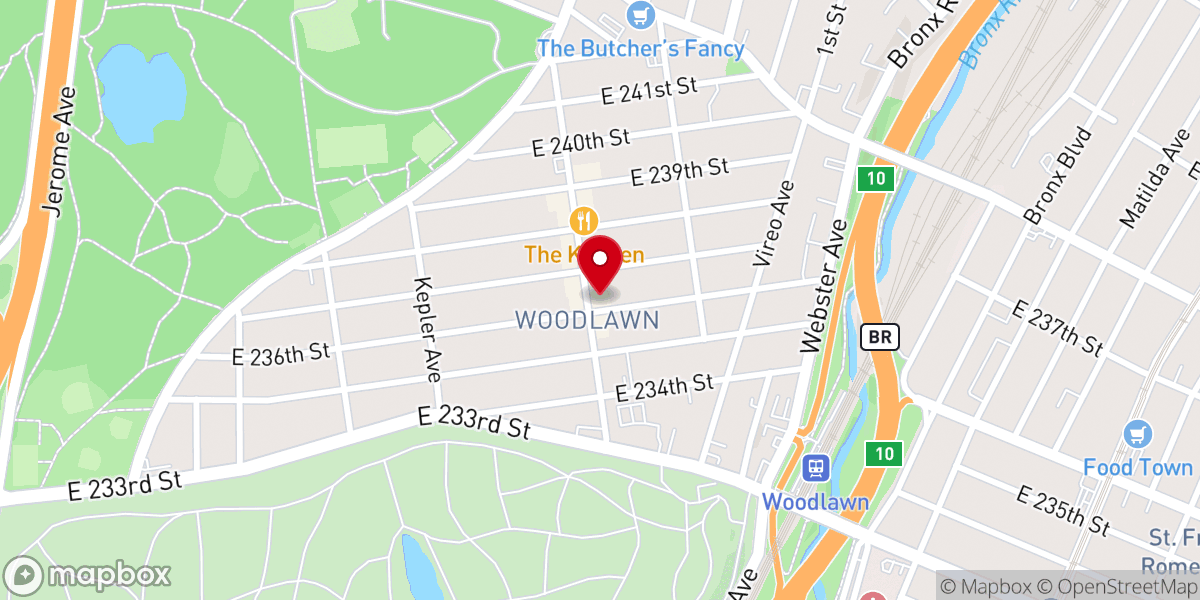 Map showing location of Rambling House