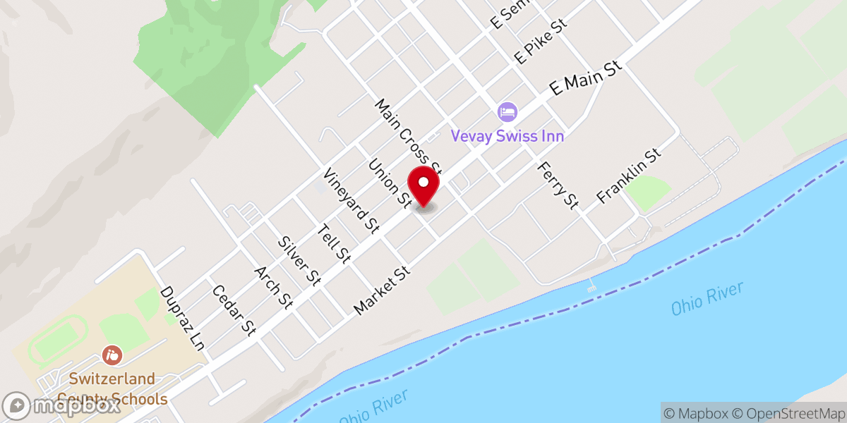 Map showing location of Ruter Chapel United Methodist Church