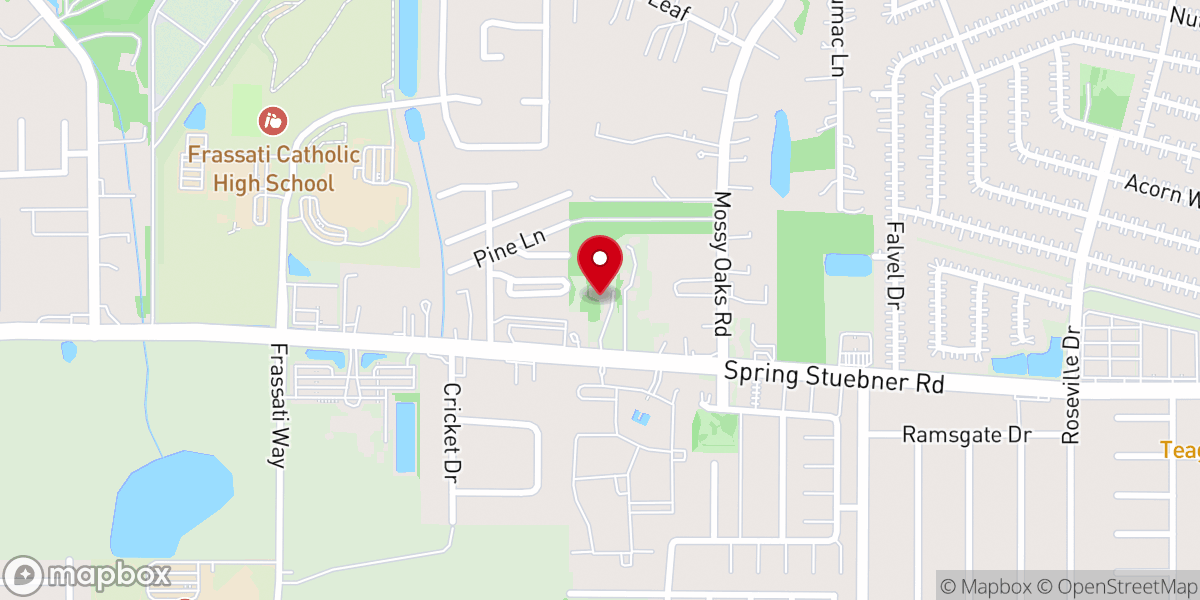 Map showing location of Hilltop Church