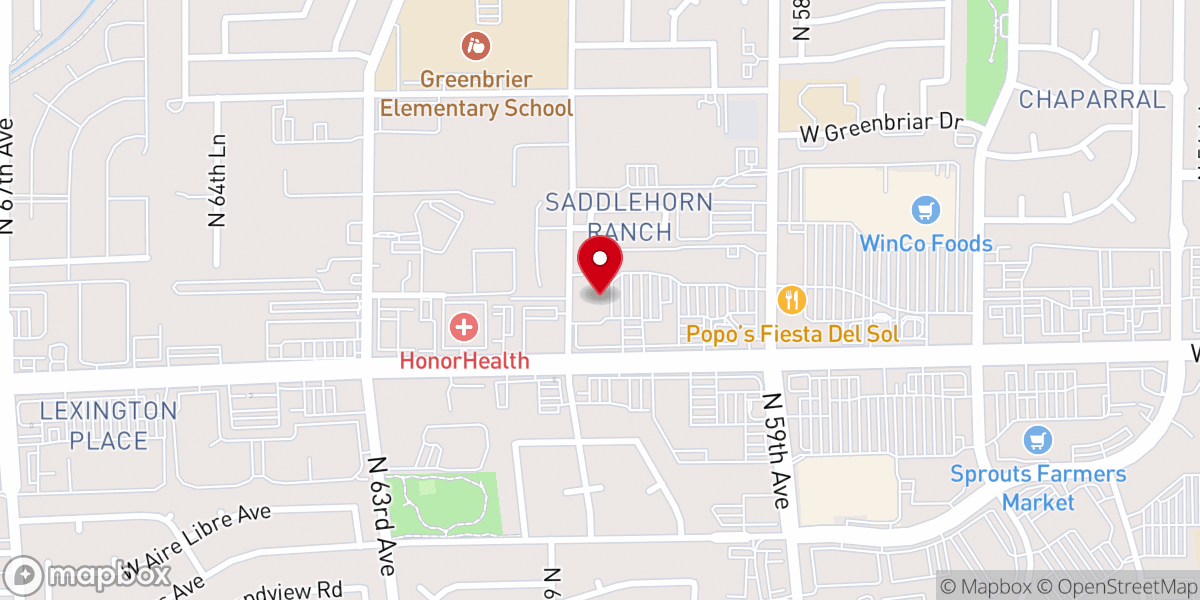 Map showing location of CalvaryPHX - Northwest Campus