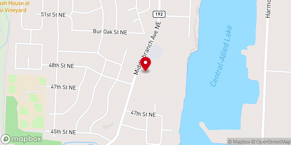 Map showing location of Simpson United Methodist Church