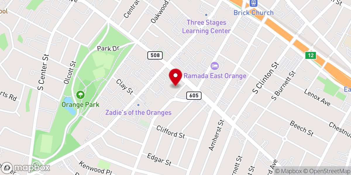 Map showing location of St. Paul's AME Church, Inc.