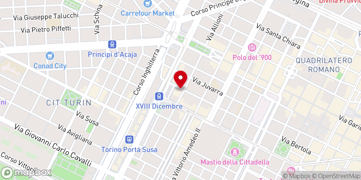 Map showing location of Chiesa Cristiana Evangelica