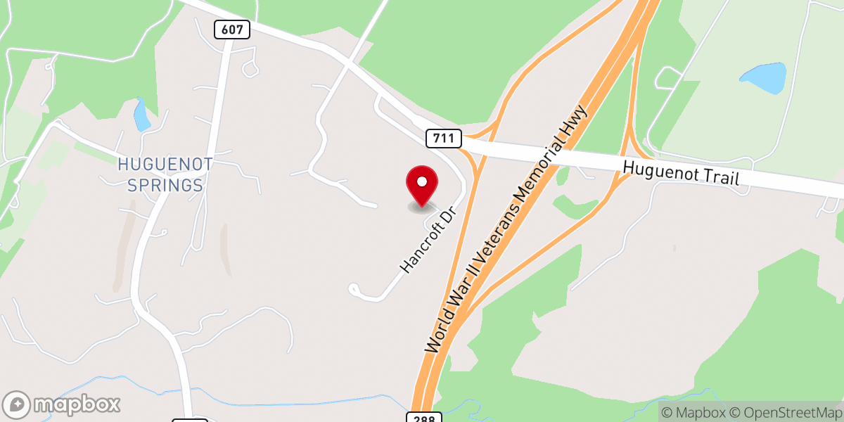 Map showing location of James River Community Church