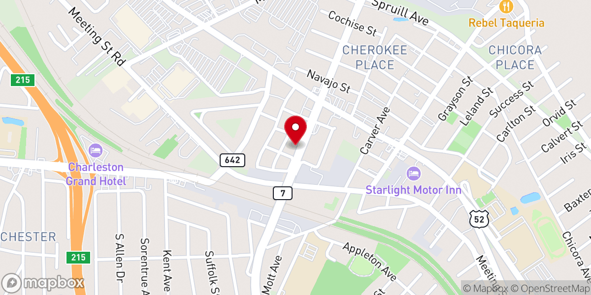 Map showing location of Rehoboth Full Gospel Church