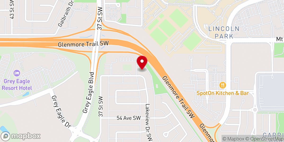 Map showing location of Centre Street Church Lakeview Campus