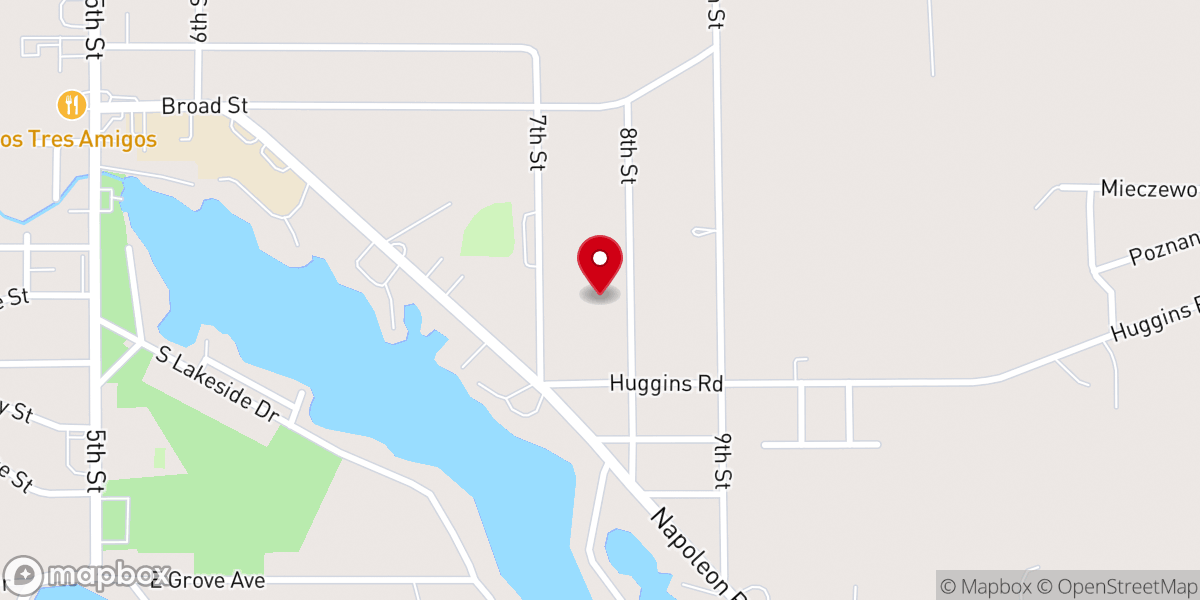 Map showing location of Pentecostal Lighthouse Church of Jackson